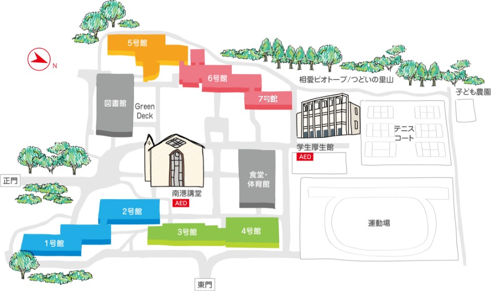 南港学舎MAP