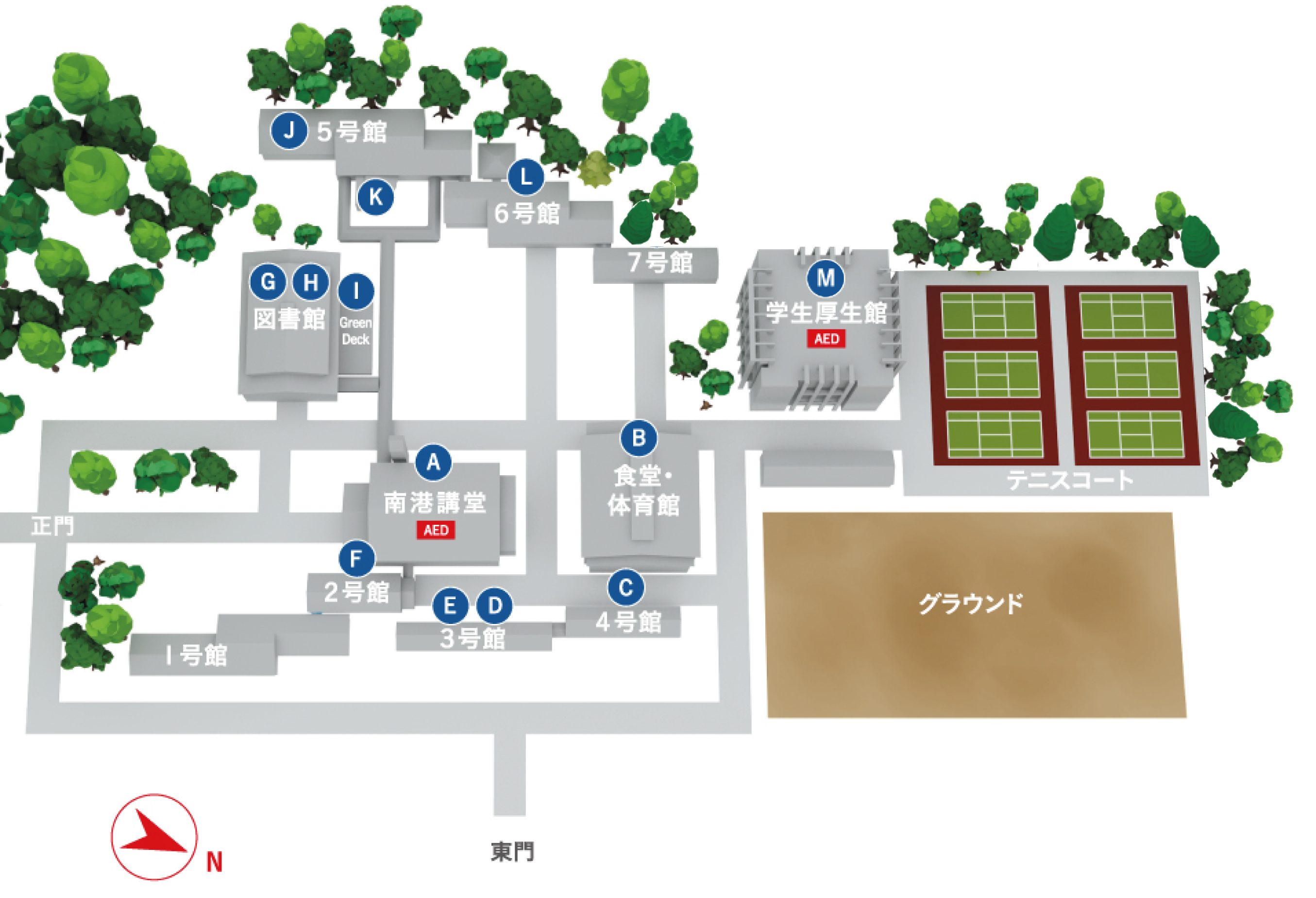 南港学舎MAP